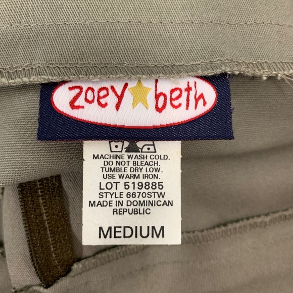 Ladies Zoey Beth Military Style Mini Skirt - Picture 7 of 8